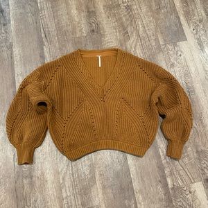 Free People All Day Long V-Neck Sweater